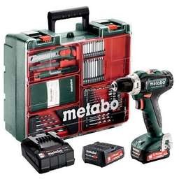 METABO Дрель-шуруповерт PowerMaxx BS 12 Set, 2Ач, с двумя аккумуляторами [601036870]