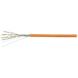 CABEUS Кабель информационный FTP-4P-CAT.5E-SOLID-LSZH кат.5E F/UTP 4 пары 24AWG LSZH внутренний 305м оранжевый
