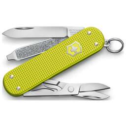 VICTORINOX Нож перочинный Classic SD Alox (0.6221.L23) 58мм 5функц. желтый подар.коробка