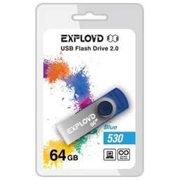 EXPLOYD 64GB 530 синий [EX064GB530-Bl]