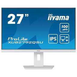 IIYAMA 27" Монитор ProLite XUB2792QSU-W6, 2560x1440, IPS, 100Гц, 1хHDMI, 1хDP, белый