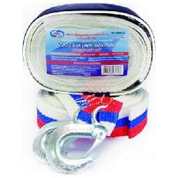 AUTOVIRAZH AV-600028 5 т*5 м - лента с 2 крюками в пакете ZIP LOCK