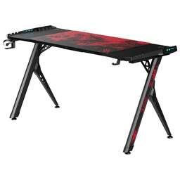 BLOODY Стол игровой BD-TB101 столешница ЛДСП карбон каркас черный 140x75x75см