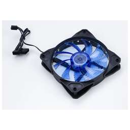 DIGMA Вентилятор для корпуса DFAN-LED-BLUE RGB 120х120x25 черный 3-pin 4-pin (Molex) 23дБ Ret