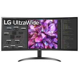 LG 34" Монитор UltraWide 34WQ60C-B, 3440x1440, IPS, 2хHDMI, 1хDP, изогнутый, черный [34wq60c-b.aruz]