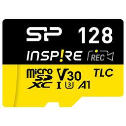 SILICON POWER Карта памяти microSDXC UHS-I U3 Elite 128 ГБ, 170 МБ/с, 150X, Class 10, SP128GBSTXLV3V1N, 1 шт., без адаптера