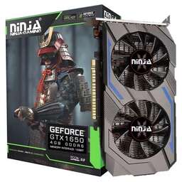NINJA (SINOTEX) Видеокарта GTX1650 4GB 128bit GDDR6 DVI DP HDMI 2FAN RTL