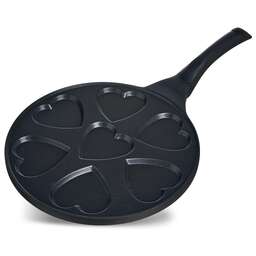 AGNESS СКОВОРОДА "СЕРДЦЕ" ДЛЯ ОЛАДИЙ С АНТИПРИГАР.ПОКРЫТИЕМ ДИАМЕТР=26.5 СМ. 932-032