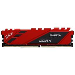 NETAC Модуль памяти DDR4 Shadow 16GB 3200MHz CL16 1.35V / NTSDD4P32SP-16R / Red / with radiator