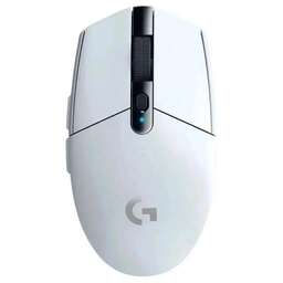 LOGITECH Мышь Мышь игровая G304 Lightspeed White белая, 200-12000dpi, беспроводная 2.4GHz, USB приемник LIGHTSPEED™, 6 программируемых кнопок, под обе руки