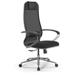 МЕТТА Кресло ErgoLife Set 15, на колесиках, сетка, черный [z316737895]