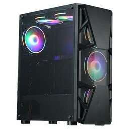 FORMULA Корпус CL-3303B RGB черный без БП ATX 2xUSB2.0 1xUSB3.0 audio bott PSU