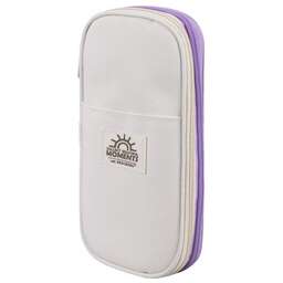 BRAUBERG Пенал 271562 271562, Digital Lavender, 1 отделение, форма прямоугольная, лавандовый