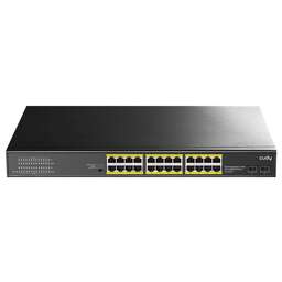 CUDY Коммутатор GS1028PS2 (L2) 24x1Гбит/с 2SFP 24PoE+ 300W неуправляемый