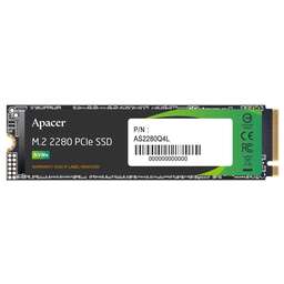 APACER Твердотельный накопитель SSD AS2280Q4L 512Gb 2280 PCIe Gen4x4, R3600/W3000 Mb/s, 3D NAND, MTBF 1.5M, NVMe 1.4, 300TBW, Retail, (AP512GAS2280Q4L