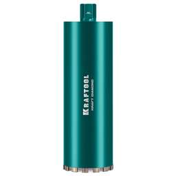 KRAFTOOL DIAMOND 152 мм (450 мм, 1 1/4″, лазерная сварка, сухое сверление с микроударом), алмазная коронка по железобетону (29825-152)