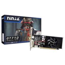 NINJA (SINOTEX) Видеокарта GT710 1GB DDR3 64bit VGA DVI HDMI 1FAN LP RTL