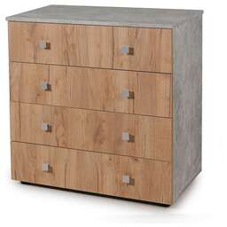 БИТЕЛ ЛОФТ-4 Бетон/Дуб крафт золотой