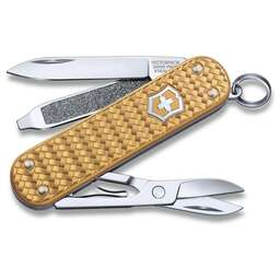 VICTORINOX Нож перочинный Classic Precious Alox (0.6221.408G) 58мм 5функц. золотистый подар.коробка