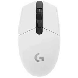 LOGITECH Мышь беспроводная игровая G304 LIGHTSPEED White (USB, оптическая, 12000 dpi, 6but) (910-005295)