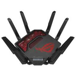 ASUS Wi-Fi роутер GT-BE19000, Wi-Fi 7, BE19000, 2.4/5/6ГГц, 5 LAN, 2 WAN/LAN, 1xUSB, черный