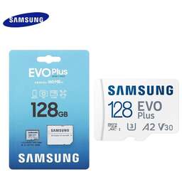 SAMSUNG Карта памяти SDXC UHS-I U3 Pro PLUS 128 ГБ, 180 МБ/с, Class 10, MB-SD128S, 1 шт., без адаптера