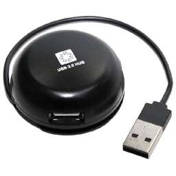 5BITES HB24-200BK 4*USB2.0 / USB PLUG / BLACK