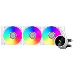 PCCOOLER Система водяного охлаждения DA360 Pro Digital WH, LCD, 4-pin, ARGB, 120мм, Ret, белый [da360pro-whawxl-gl]