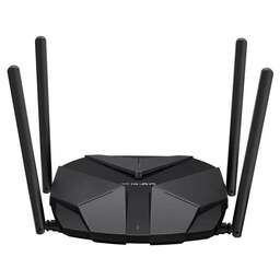 MERCUSYS Wi-Fi роутер MR85X, Wi-Fi 6, AX3000, 2.4/5ГГц, 3 LAN, черный