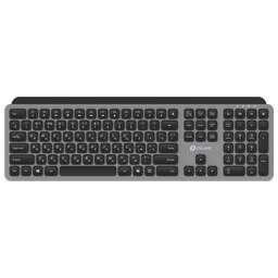 OKLICK Клавиатура Оклик K859W серый/черный USB беспроводная slim Multimedia (2002136)