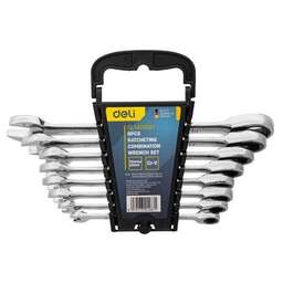 DELI Набор ключей DL140108T, трещоточный
