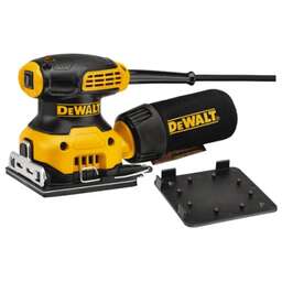 DEWALT Виброшлифовальная машина сетевая DWE6411 /230 Вт/до 28 000 кол.в мин/щеточный/желтый (DWE6411-B5)