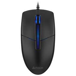 A4TECH Мышь проводная N-530S, оптическая, USB, 1200dpi, черный