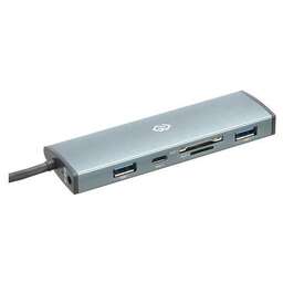 DIGMA Стыковочная станция HUB-2U3.0CCR-UC-G, серый [hub-2u3.0сcr-uc-g]