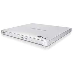LG Оптический привод DVD-RW GP57EW40, внешний, USB, белый(бежевый), Ret