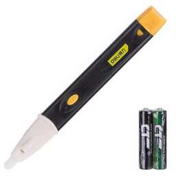 DELI Бесконтактный детектор напряжения DL8008 (90-1000В, функция фонарика, батарейки в комплекте)