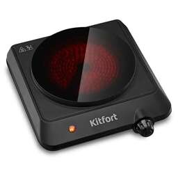 KITFORT Настольная плита инфракрасная КТ-170, стеклокерамика, черный