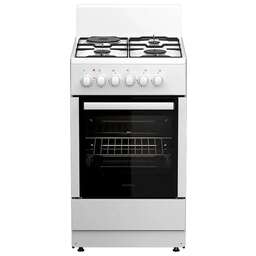 DARINA Плита Комбинированная 1E КМ 241 321 W белый (без крышки) реш.сталь