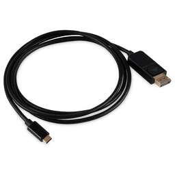 BURO Кабель ver1.4 USB Type-C (m) DisplayPort (m) 1.5м (BU-TYPEC-DP-1.5M) черный