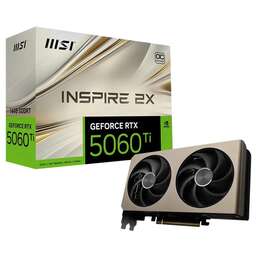 MSI Видеокарта PCI-E 5.0 RTX 5060 Ti 16G VENTUS 2X OC PLUS NVIDIA GeForce RTX 5060TI 16Gb 128bit GDDR7 2617/28000 HDMIx1 DPx3 HDCP Ret
