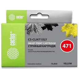 CACTUS CS-CLI471XLY желтый для CANON MG5740/MG6840/MG7740