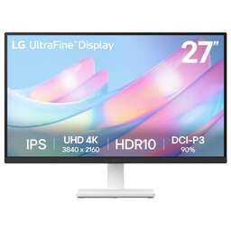 LG Монитор 27" 27US500-W black/white (IPS, 3840x2160, 16:9, 178°/178°, 300cd/m2, 1000:1, 5ms, 2xHDMI, DP) (27US500-W.ARUZ)