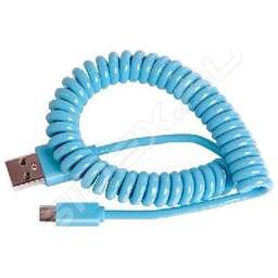 SMARTBUY IK-12SP BLUE USB - MICRO USB спиральный 1м голубой