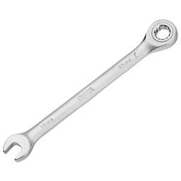 DENZEL Ключ комбинированный трещоточный, 10 мм, CrV, матовый хром 14704