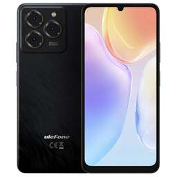 ULEFONE Смартфон Note 20 Pro Euroasia 4+128 Satin Black/6.75”HD+/90Hz/UnisocT606/And14/50+2+Depth/8MP/6000mAh