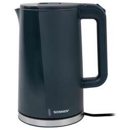SONNEN KT-8718B, 1.7 л, 2200 Вт, графитовый