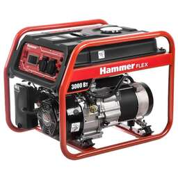 HAMMER Бензиновый генератор Flex GN3000, 220/12 В, 3кВт