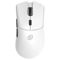 OKLICK Мышь беспроводная 801GW, игровая, Bluetooth/Радио, оптическая, USB, 10000dpi, белый и черный