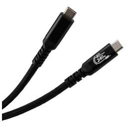 ELTRONIC Кабель Type-C to Type-C 2.0м ( 1-58) 240W нейлоновая оплетка (черный) в пакете
