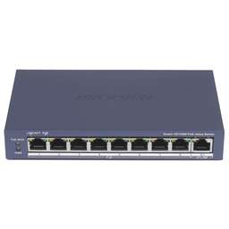 HIKVISION Коммутатор DS-3E1309P-EI(B) (L2) 8x100Мбит/с 1x1Гбит/с 8PoE 8PoE+ 110W управляемый